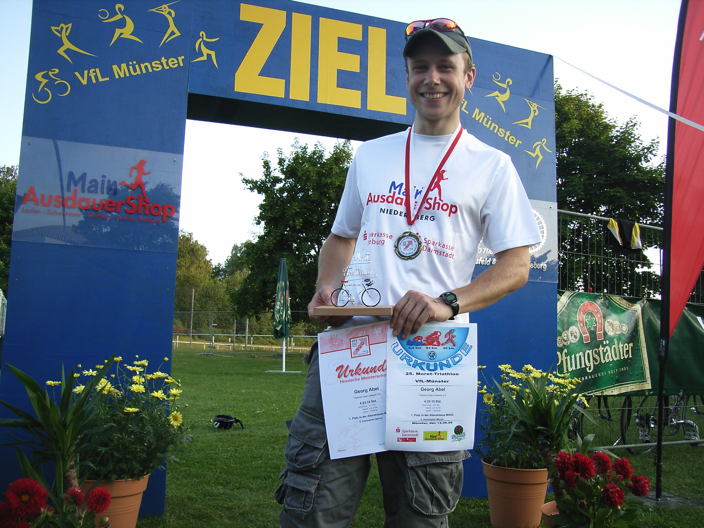 Georg Abel holt Hessenmeistertitel auf der Triathlon Mitteldistanz