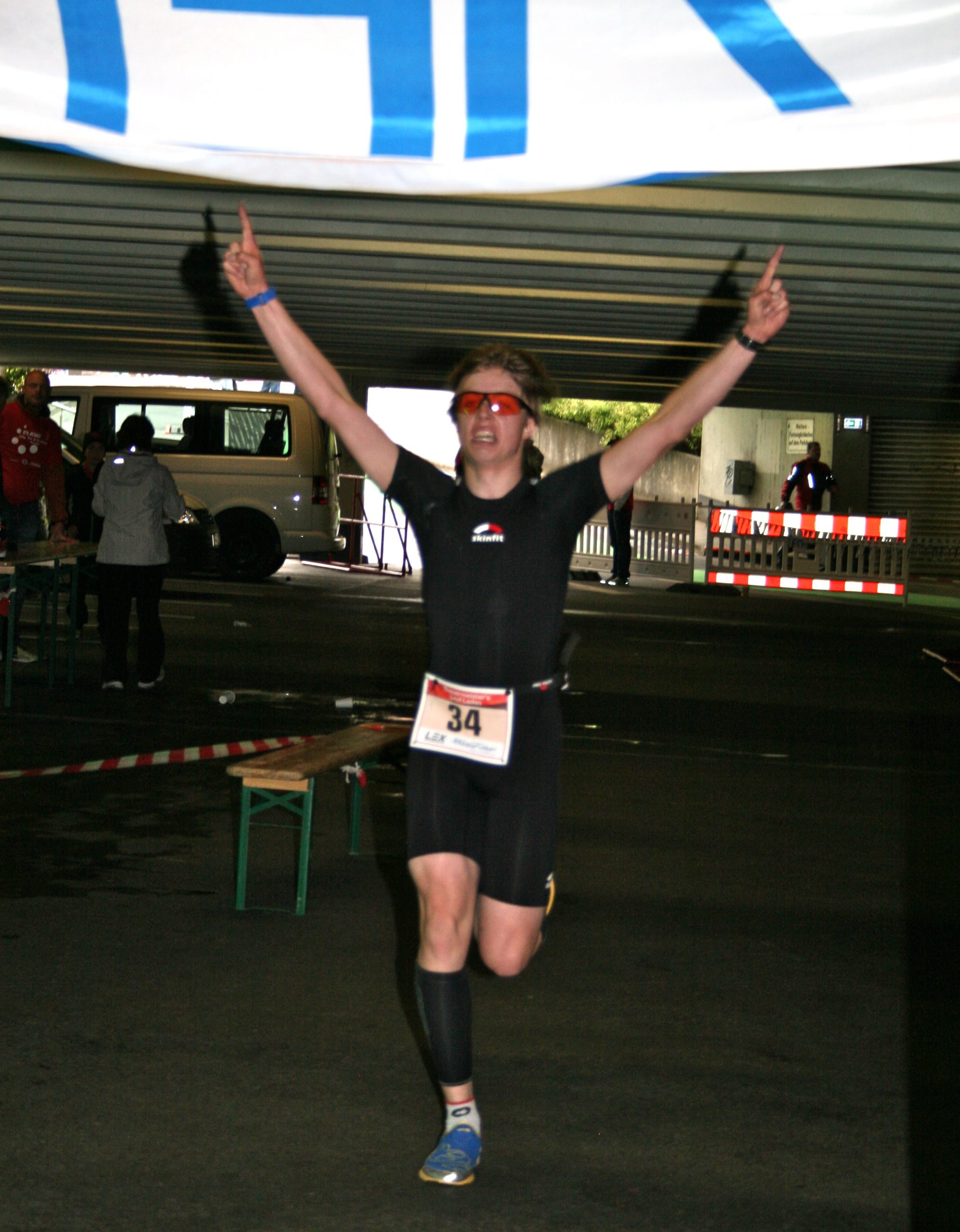 Vincent Größer wird sensationell Hessenmeister im Duathlon